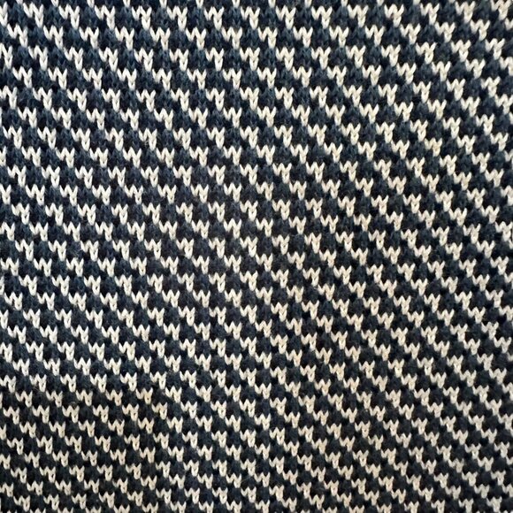 Brooks Brothers Sweater Blue‎ White Houndstooth 1/4 Zip Preppy Size L - Picture 5 of 7